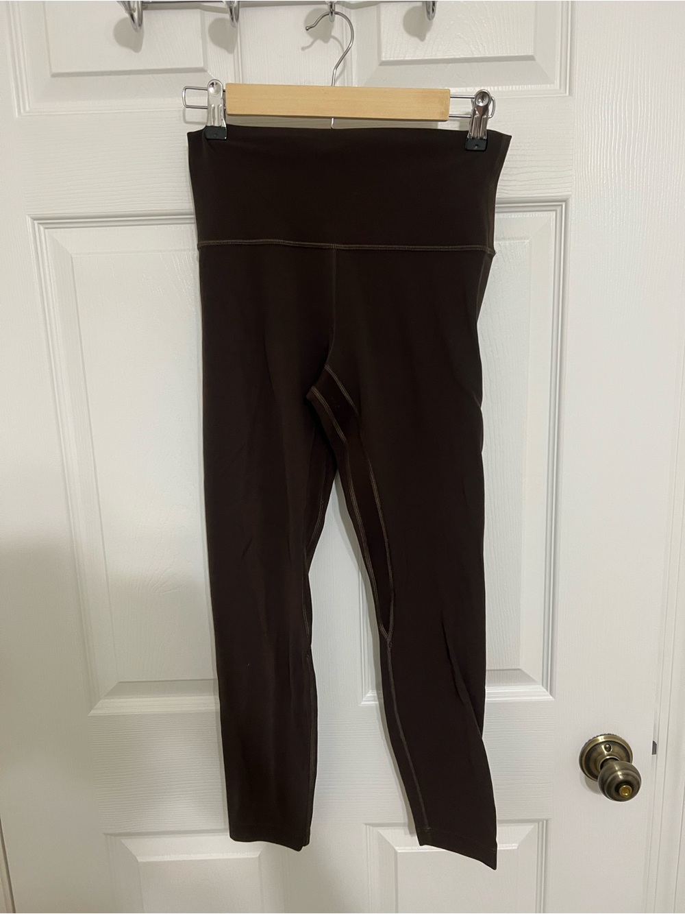 lululemon athletica Espresso Brown High-Rise Cropped Leggings